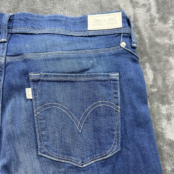 Levi's Womens Jeans 31 Blue Denim Mid Rise Skinny Leg Medium Wash Denim Pants - Picture 9 of 15